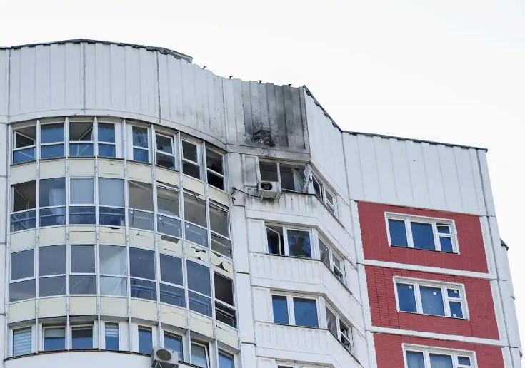 Ein Drohnenangriff in Moskau hat an mehreren Gebäuden Schäden angerichtet