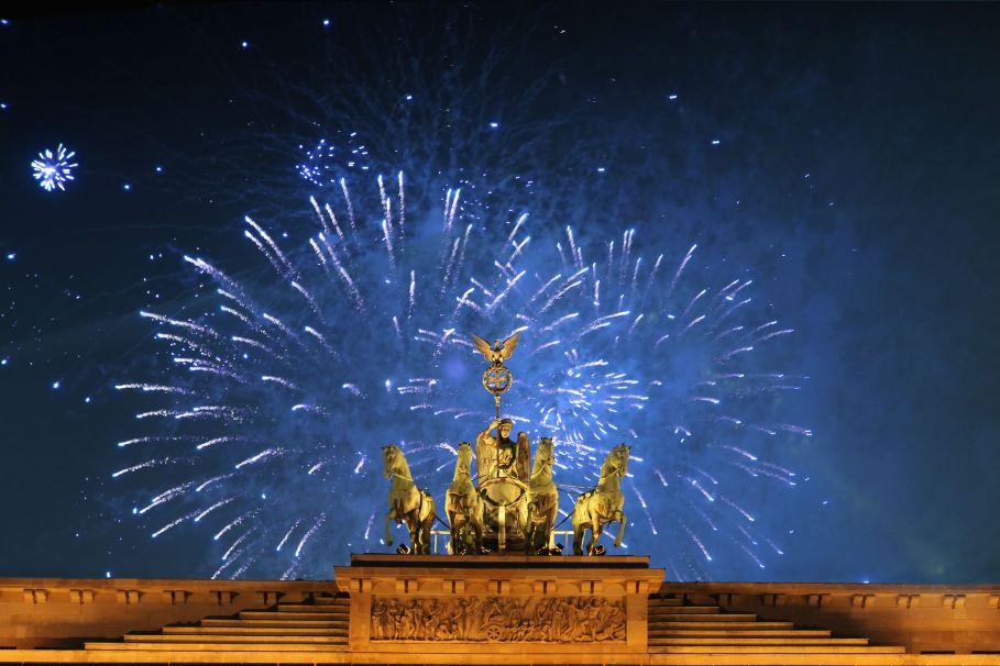 Berlin feiert wieder Silvester am Brandenburger Tor