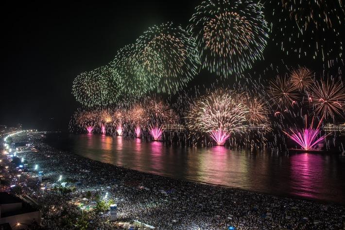 Die größte Silvesterparty Brasiliens an der Copacabana