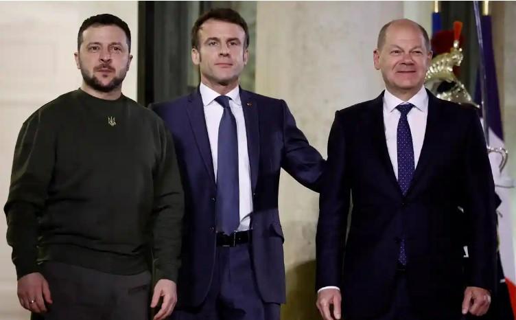 Ukraine-Krieg: Präsident Selenskyj bittet Frankreich und Deutschland um Kampfjets