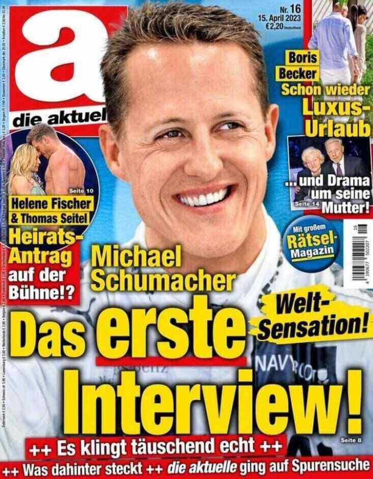 Zeitschriftenredakteurin wegen KI-generiertem "Interview" mit siebenfachem F1-Champion Michael Schumacher entlassen