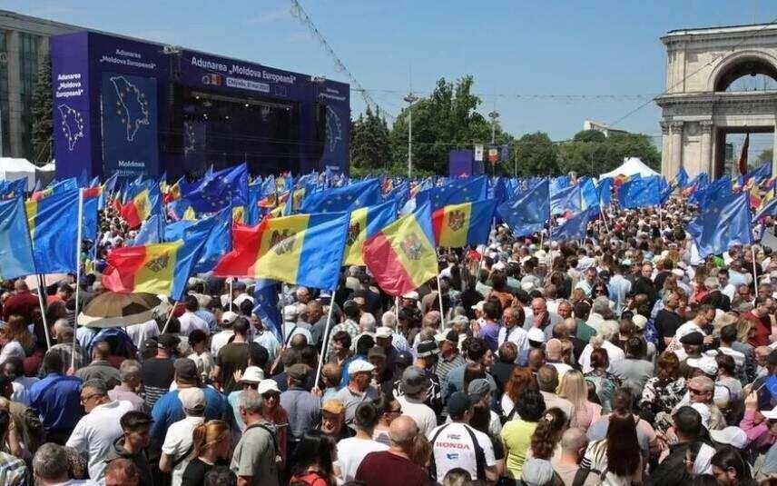 Tausende versammelten sich inmitten der Spannungen mit Russland zu einer Pro-EU-Kundgebung in der Hauptstadt Moldawiens