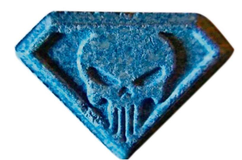 Ecstasy-Tablette "Blue Punisher" in einigen Teilen Deutschlands seit längerem verbreitet