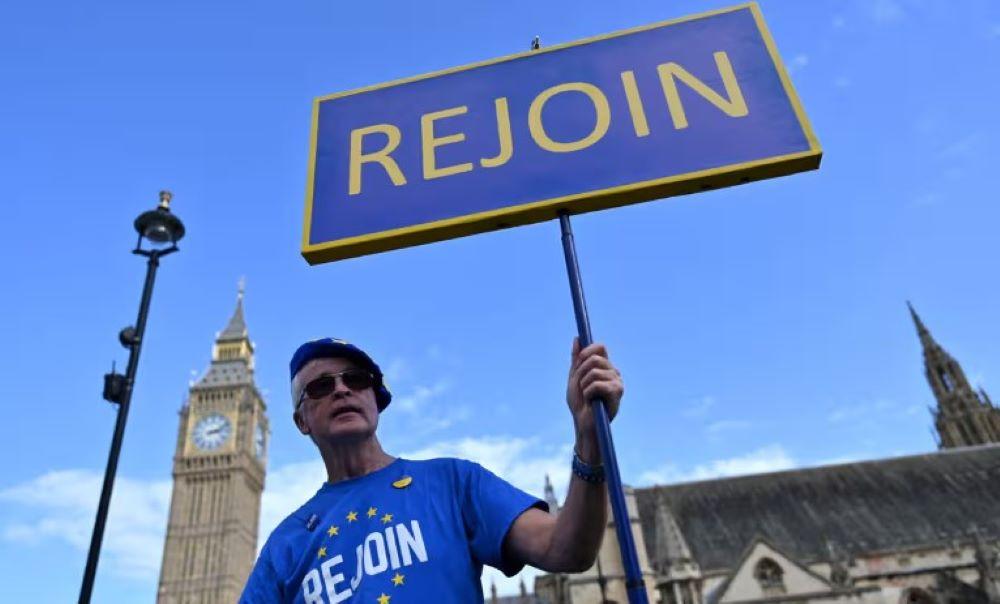 "Großer Fehler" - Demonstration gegen Brexit in Großbritannien "Großer Fehler" - Demonstration gegen Brexit in Großbritannien