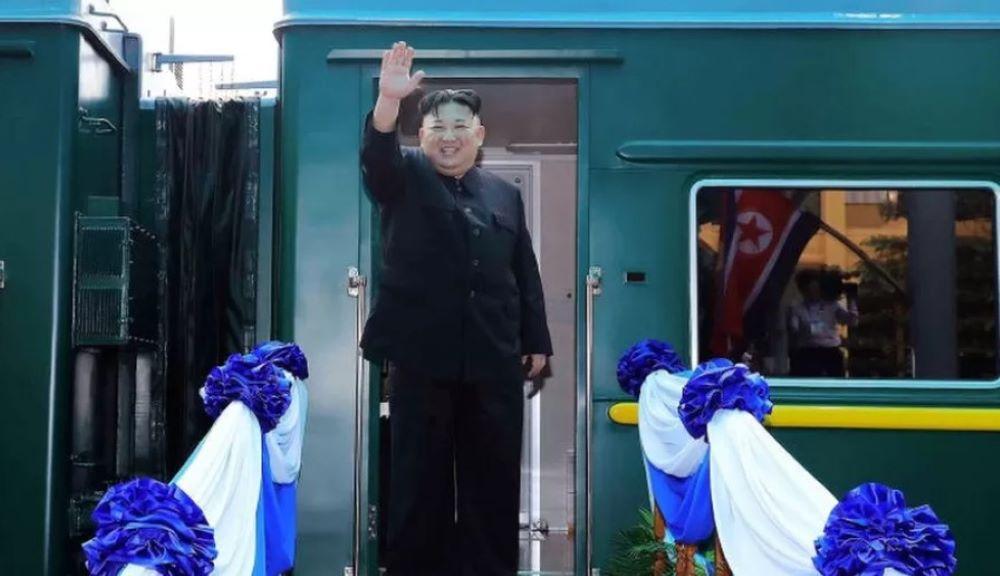 Nordkoreas Führer Kim Jong Un tritt Reise nach Russland an um Kreml-Chef Putin zu treffen