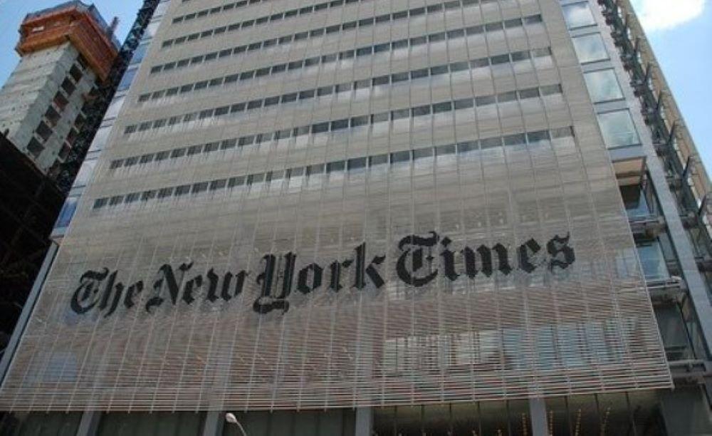 Pro-Palästina-Protest im Gebäude der "New York Times"