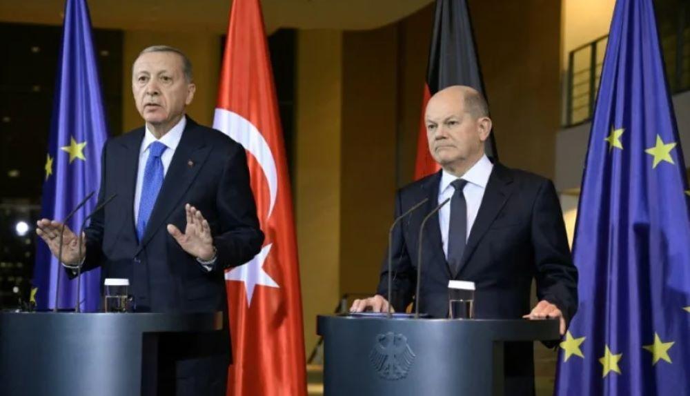 Tiefgreifende Differenzen zwischen Bundeskanzler Olaf Scholz und dem türkische Präsident Recep Tayyip Erdogan im Gaza-Konflikt