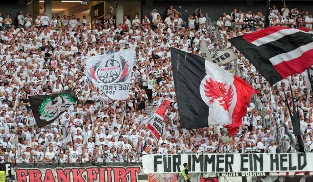 Bundesligaspiel Eintracht Frankfurt gegen VfB Stuttgart