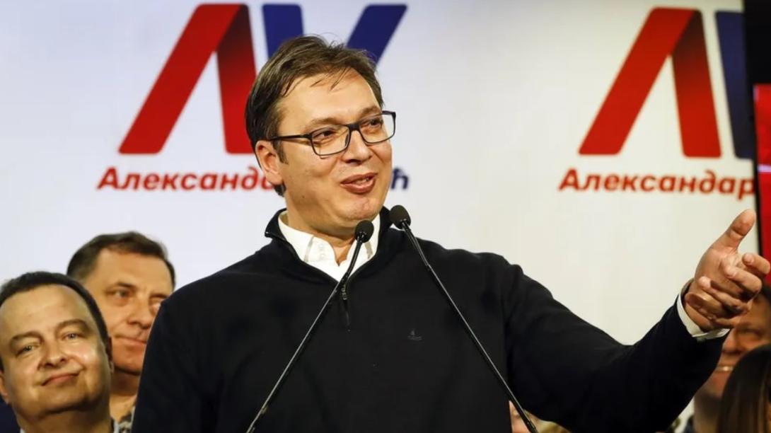 Serbiens Präsidenten Aleksandar Vucic