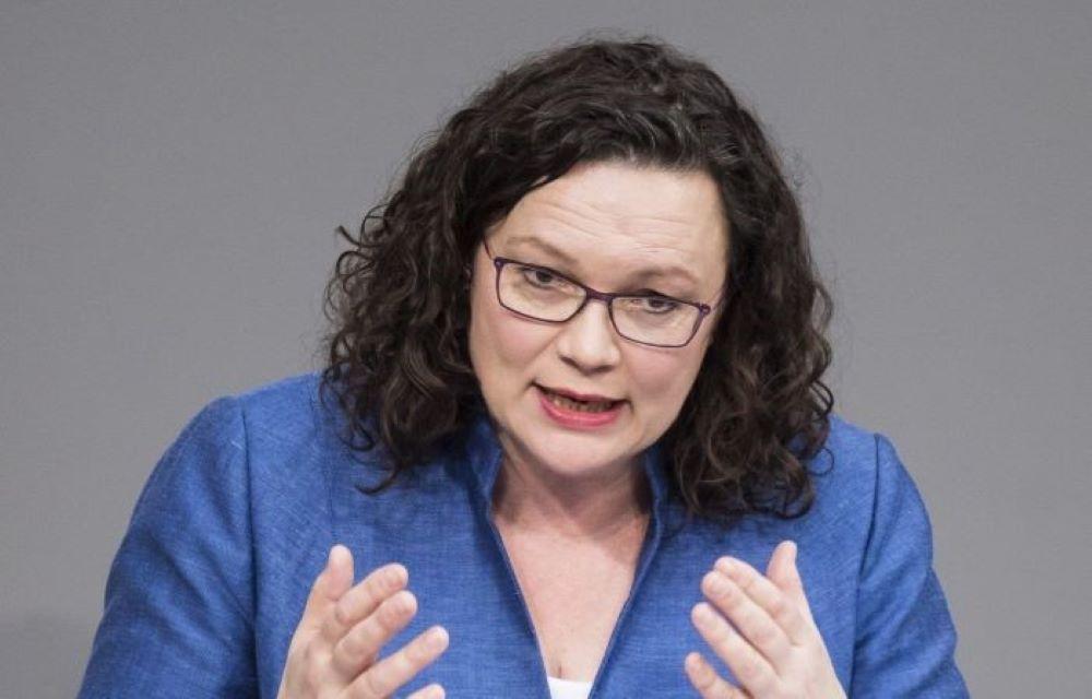 Andrea Nahles, Vorstandsvorsitzende der Bundesagentur für Arbeit