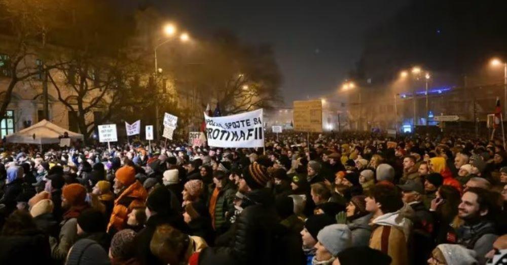 Tausende bei Protest gegen geplante Strafrechtsreform in der Slowakei