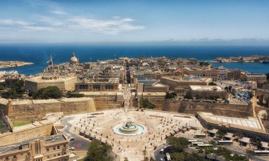 Blick auf die Haupstadt Maltas, Valletta