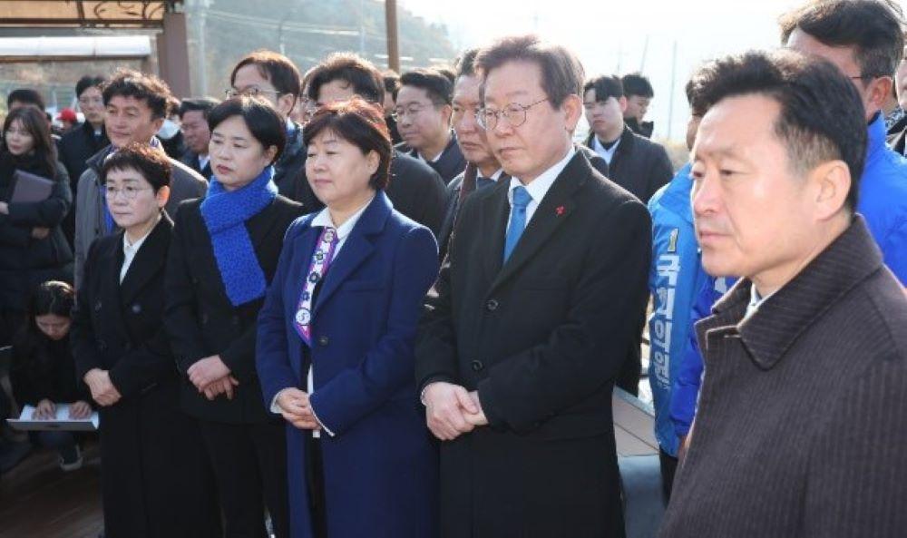 Südkoreas Oppositionschef Lee Jae Myung 