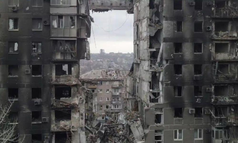 Die ukrainische Stadt Mariupol nach russischen Angriffen