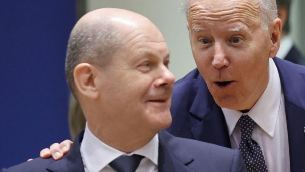 Bundeskanzler Olaf Scholz (SPD) und US-Präsident Joe Biden